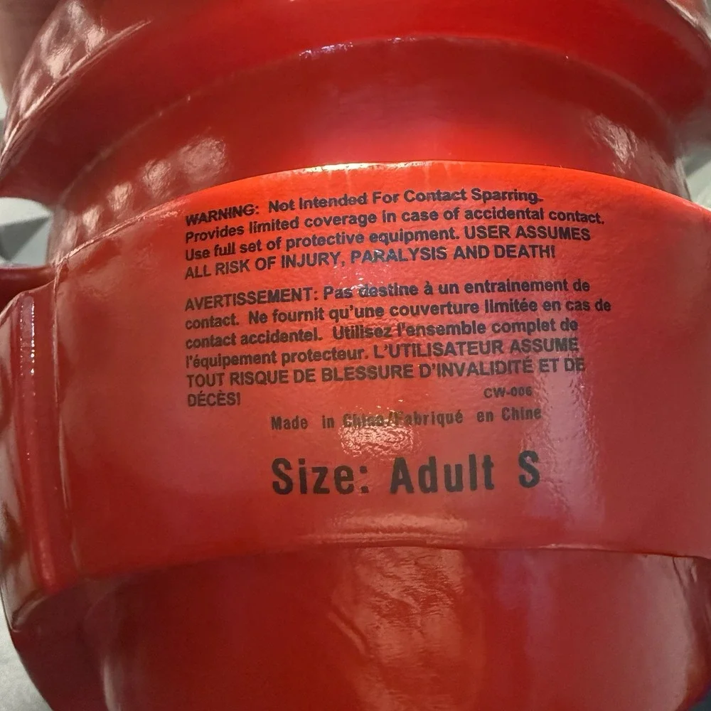 CENTURY Student Sparring HeadGear SZ Adult S Red Martial Arts Boxing MMA